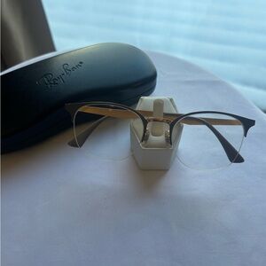 Ray-Ban taupe and gold frame